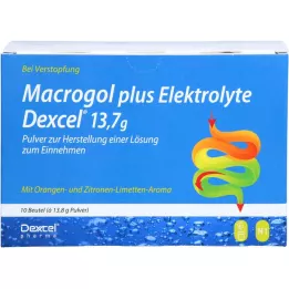 MACROGOL plus electrolytes Dexcel 13.7 g PLE, 10 pcs