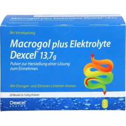 MACROGOL plus electrolytes Dexcel 13.7 g PLE, 20 pcs
