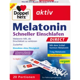 DOPPELHERZ Melatonin Direct Schneller Einschlafen, 20 St