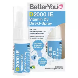 BETTERYOU 2000 IU Vitamin D3 Direct Spray, 15 ml
