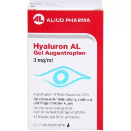 HYALURON AL Gel eye drops 3 mg/ml, 2x10 ml