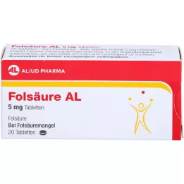 FOLSÄURE AL 5 mg tablets, 20 pcs