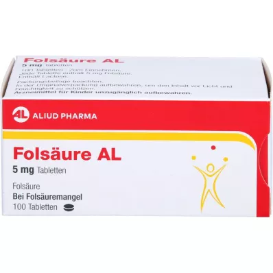 FOLSÄURE AL 5 mg tablets, 100 pcs