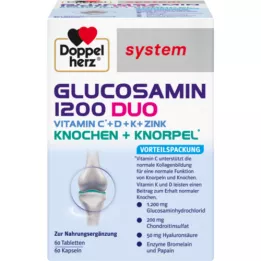 DOPPELHERZ Glucosamin 1200 Duo System Kombipacking, 120 pcs