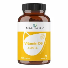 Vitamin D3 2,000 IU capsules, 120 pieces