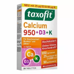 TAXOFIT Calcium 950+D3+K tablets, 30 pcs
