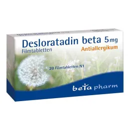 Desloratadine beta 5 mg film-coated tablets, 20 pcs