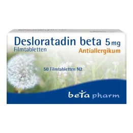 Desloratadine beta 5 mg film-coated tablets, 50 pcs