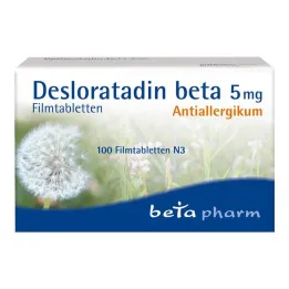 Desloratadine beta 5 mg film-coated tablets, 100 pcs