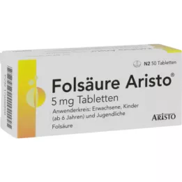 FOLSÄURE ARISTO 5 mg Tabletten, 50 St