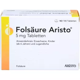 FOLSÄURE ARISTO 5 mg tablets, 100 pcs