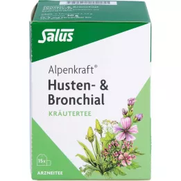 ALPENKRAFT cough &amp; Bronchial herbal tea salus, 15 pcs
