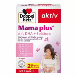 DOPPELHERZ Mama plus with DHA+Folic Acid Capsules, 120 pcs