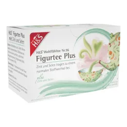 H&amp;S Figure Tea Plus with zinc and selenium filter bag, 20X1.5 g