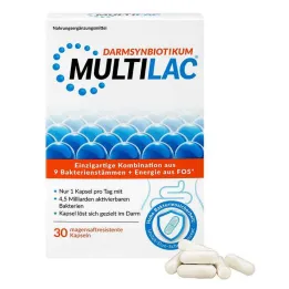 Multilac Synbiotic gastro-resistant capsules, 30 pcs