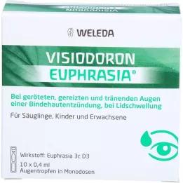 VISIODORON Euphrasia eye drops, 10x0.4 ml