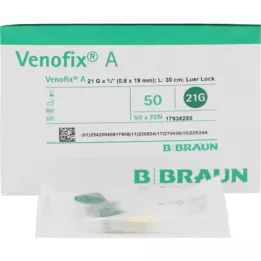 VENOFIX A Venue puncture B.21 g 0.8x19mm 30cm green, 1 pcs