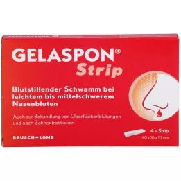 GELASPON Strip 1x1x4 cm Gelatine sponge, 4 pcs