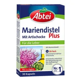Abtei Mariendistel Plus capsules with artichoke, 30 pcs