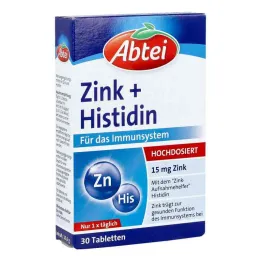 Abbey zinc + histidine tablets (30 pieces)