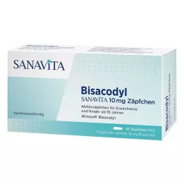 BISACODYL SANAVITA 10 mg suppositories, 10 pcs