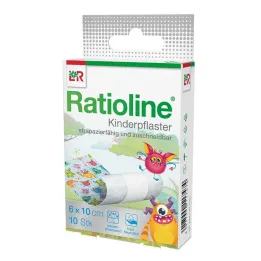 Ratioline childrens plasters can be cut to size 6 cmx1 m, 10 pieces