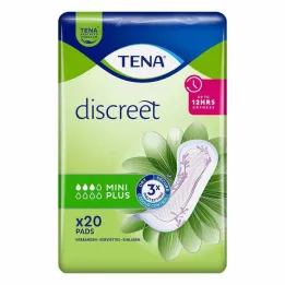 TENA® discreet Mini Plus pads for incontinence, 20 pieces