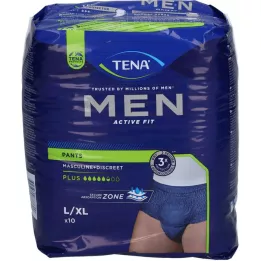 TENA MEN Act.Fit Inkontinenssihousut Plus L/XL sininen, 10 kpl