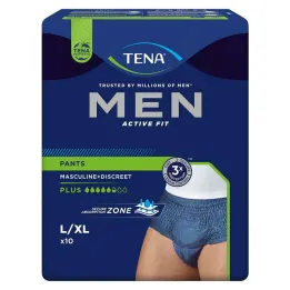 TENA® MEN ACTIVE FIT Plus Pants blue L/XL for incontinence, 10 pieces