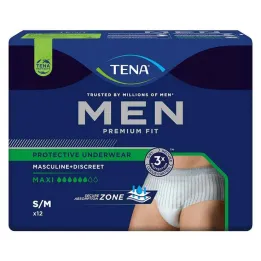TENA® MEN PREMIUM FIT Pants Maxi S/M for incontinence, 12 pieces
