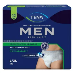 TENA® MEN PREMIUM FIT Pants Maxi L/XL for incontinence, 10 pieces