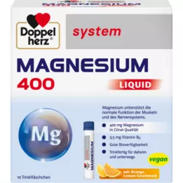 DOPPELHERZ Magnesium 400 Liquid System Trinkamp., 10 pcs