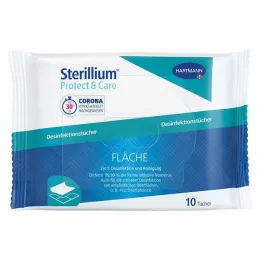 STERILLIUM Protect &amp; Care surface disinfectant wipes, 10 pcs