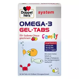 DOPPELHERZ Omega-3 Gel-Tabs family Erdb.Cit.system, 60 pcs