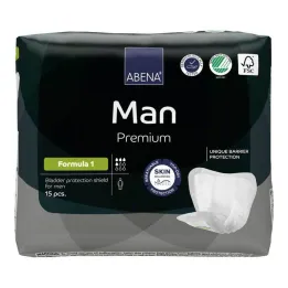 Abena Man Premium formula 1 insoles, 15 pcs