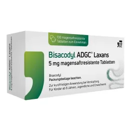 Bisacodyl ADGC® Laxans 5 mg gastro-resistant tablets, 100 pcs