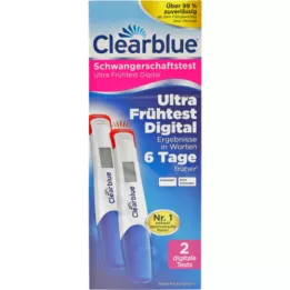 CLEARBLUE pregnancy. Ultra early test digital,pcs
