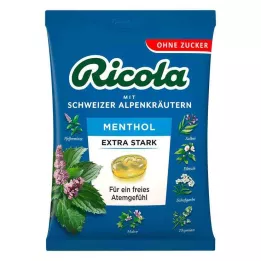 RICOLA o.Z. bag of menthol extra strong candies, 75 g