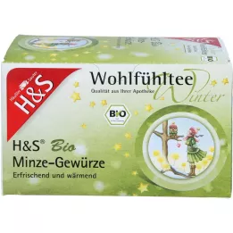 H&amp;S Winter Tee Bio Mint spices Filter bags, 20x2.0 g