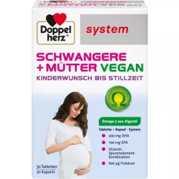 DOPPELHERZ Pregnant+mothers vegan syst.kombipack., 60 pcs