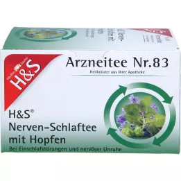 H&amp;S Nerve and Sleeping Tea with Hops Filter Bags, 20X1.5 g
