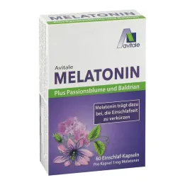Melatonin + passionflower + valerian capsules, 60 pcs