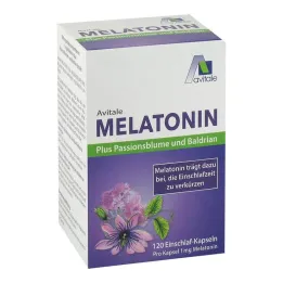 Melatonin + passionflower + valerian capsules, 120 pieces