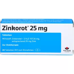 ZINKOROT 25 mg tabletki, 20 szt