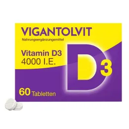 Vigantolvit 4,000 IU vitamin D3 tablets, 60 pcs