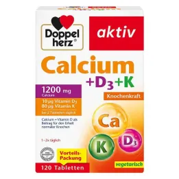 Doppelherz Calcium + D3 + K tablets, 120 pieces