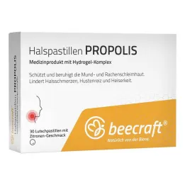 Beecraft Throat Lozenges Propolis, 30 pcs