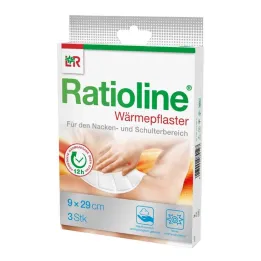 Ratioline heat patches neck / shoulder 9x29 cm, 3 pcs