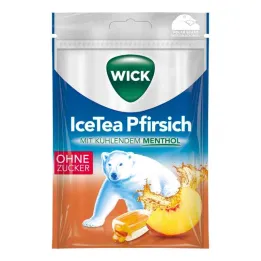 WICK Icetea peach sweets without sugar, 72 g