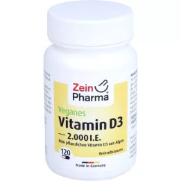 VITAMIN D3 2000 IU vegan capsules, 120 pcs
